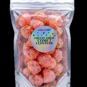 Freeze Dried Candy Comet Cluster Rainbow Crunchy Puffs