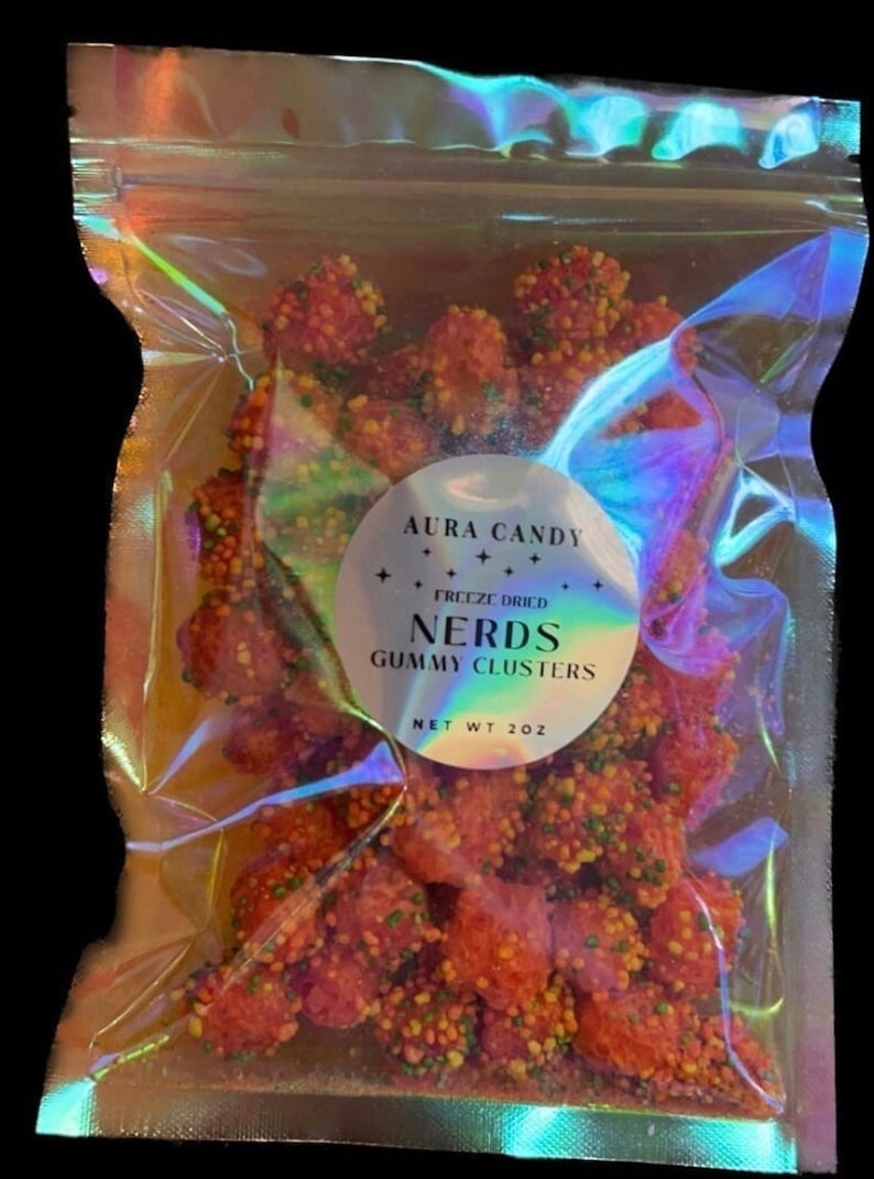 Freeze Dried Nerds Gummy Clusters 2oz 50 Pieces Aura Candy Etsy