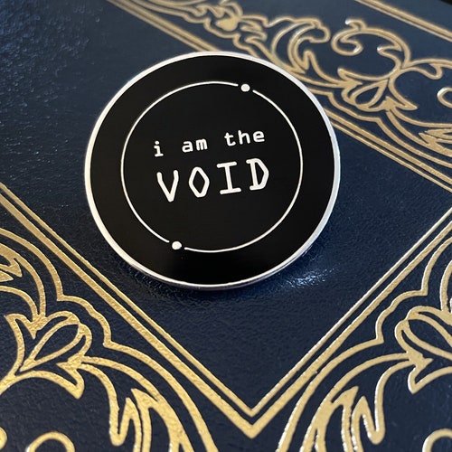 Void Enamel Pin Space Pin Witchy Pin Goth Pin Black Etsy