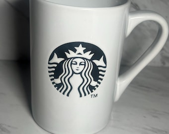 STARBUCKS Black Barrel Etched Coffee Mug W/ MERMAID Logo - Etsy