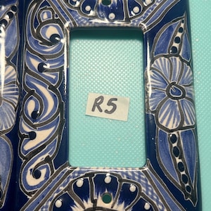 Handmade Mexican Talavera Rocker Switch Plate Cover