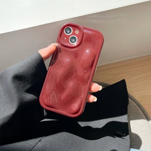 Funda bonita con patrón de meteorito para iPhone 15, 14, 13, 12, 11 Pro Max, funda para iPhone 15, 14, 13, 12, 11, funda para iPhone 15, 14, 13, 12, 11 Pro Red