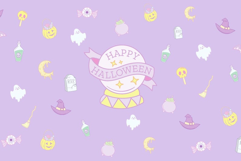 Y2k halloween desktop wallpaper desktop achtergrond digitale - Etsy België