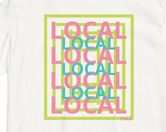 Neon Locals Only General Surf Beach City 90s Vibes Tee Shirt