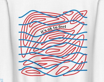Jumbled Feelings Standard Sweatshirt in White
