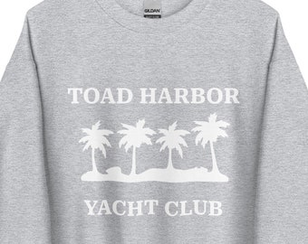 Toad Harbor Yacht Club Standard Pullover Sweatshirt for Nintendo Fans and Gamers Unisex