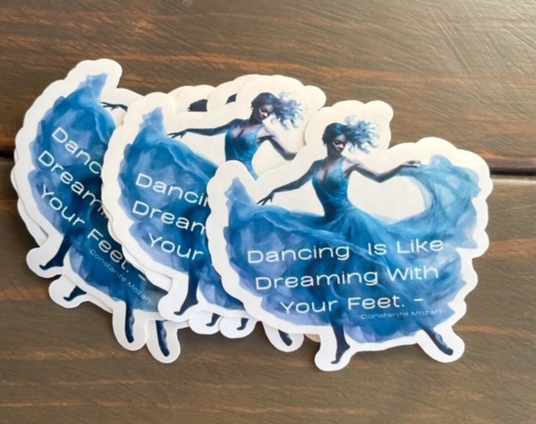 Blue Song Sticker Lyrical Blue Waterproof Vinyl Sticker - Dance, Lyrical - Etsy