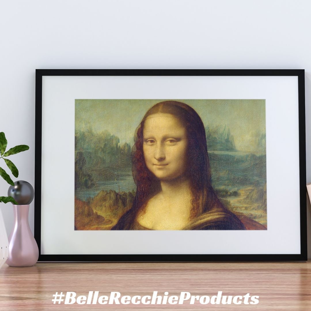 The Mona Lisa Printable Art Mona Lisa Canvas Print Etsy UK