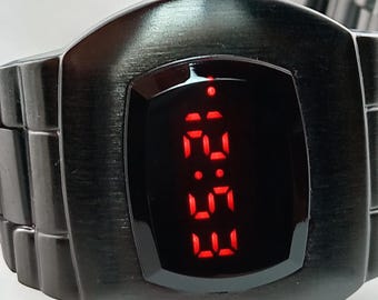 Reloj LED retro Time-shop-uk - Negro - Homenaje a los relojes digitales LED LCD Space Age de los años 70 19