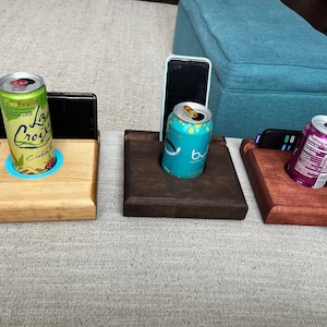 Drink Anchor, Hardwood, Sofa Coaster, Sofa Cup Holder, Coaster, Couch Can Holder, Wooden Cup Holder, Bed Coaster, Couch Caddy, Phone Holder