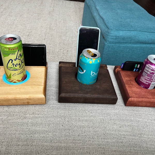 Drink Anchor, Hardwood, Sofa Coaster, Sofa Cup Holder, Coaster, Couch Can Holder, Wooden Cup Holder, Bed Coaster, Couch Caddy, Phone Holder