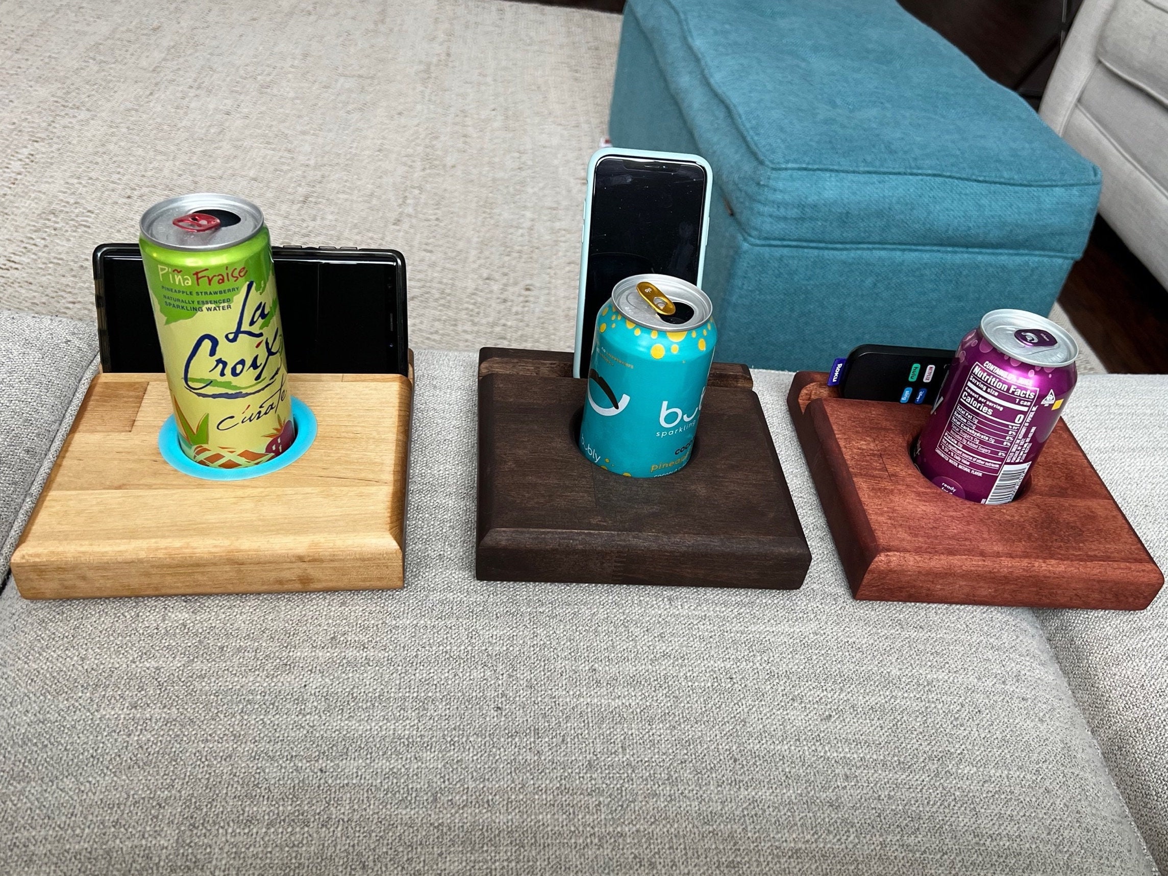 Drink Anchor, Hardwood, Sofa Coaster, Sofa Cup Holder, Coaster, Couch Can  Holder, Wooden Cup Holder, Bed Coaster, Couch Caddy, Phone Holder 