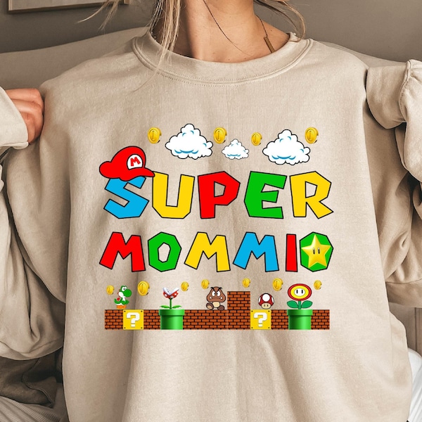 Gamer Mommio Sweatshirt, Super Mommio Games Sweatshirt, Mother's Day Sweatshirt, Super Mommio Sweatshirt, Mother's Day Gift