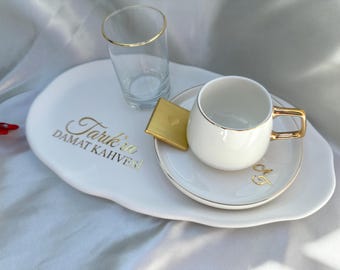 Sticker for DAMAT KAHVESI tray | Mocha Tray Sticker Groom | Söz Tepsi | kiz isteme | Nisan Söz | personalized