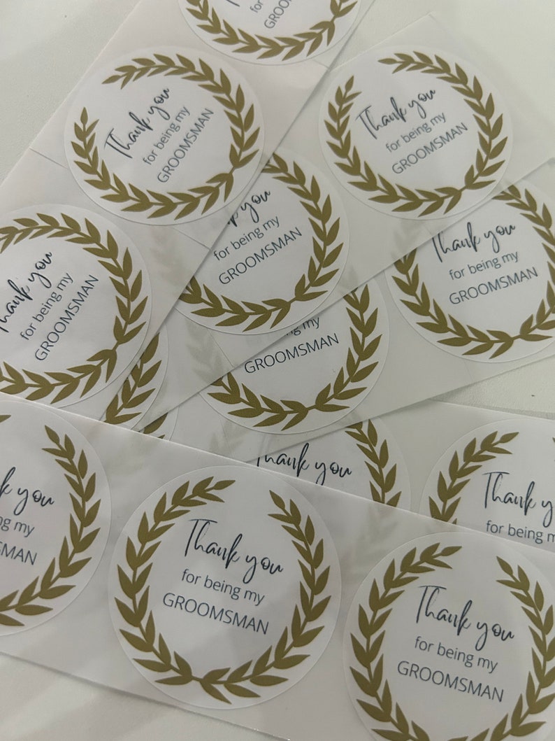 Personalisierte Aufkleber Sticker Etiketten, Hochzeit, Geburtstag, Feier, Taufe, Kommunion, Danke Aufkleber, Aufkleber mit Namen, Boho Style Bild 6