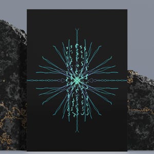 Original Lichtsprache Lemurian Kunst Digitaldruck Lichtcode Übertragung Sternensaat Aktivierung Spirituelle Energie Codes Kunstwerk zur Meditation