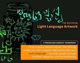 Soul Light Language Artwork - Personalised Energetic Transmission & Akashic Codes