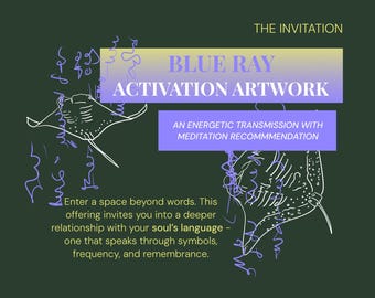Sterntetraeder - Blauer Strahl Sternensamen Übertragung Digitaler Download Druck Intuitive Heilung Energie Asemic Channeling Geist Seele Gedächtnis