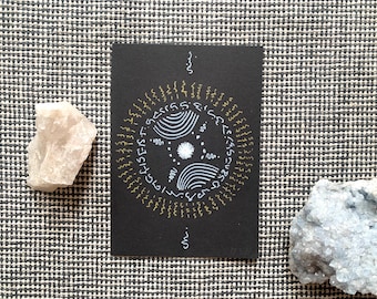 Crystalline Body Activation Light Language A5 Print Intuitive Healing Spiritual Energy Soul Memory Lyran Starseed Art Brut