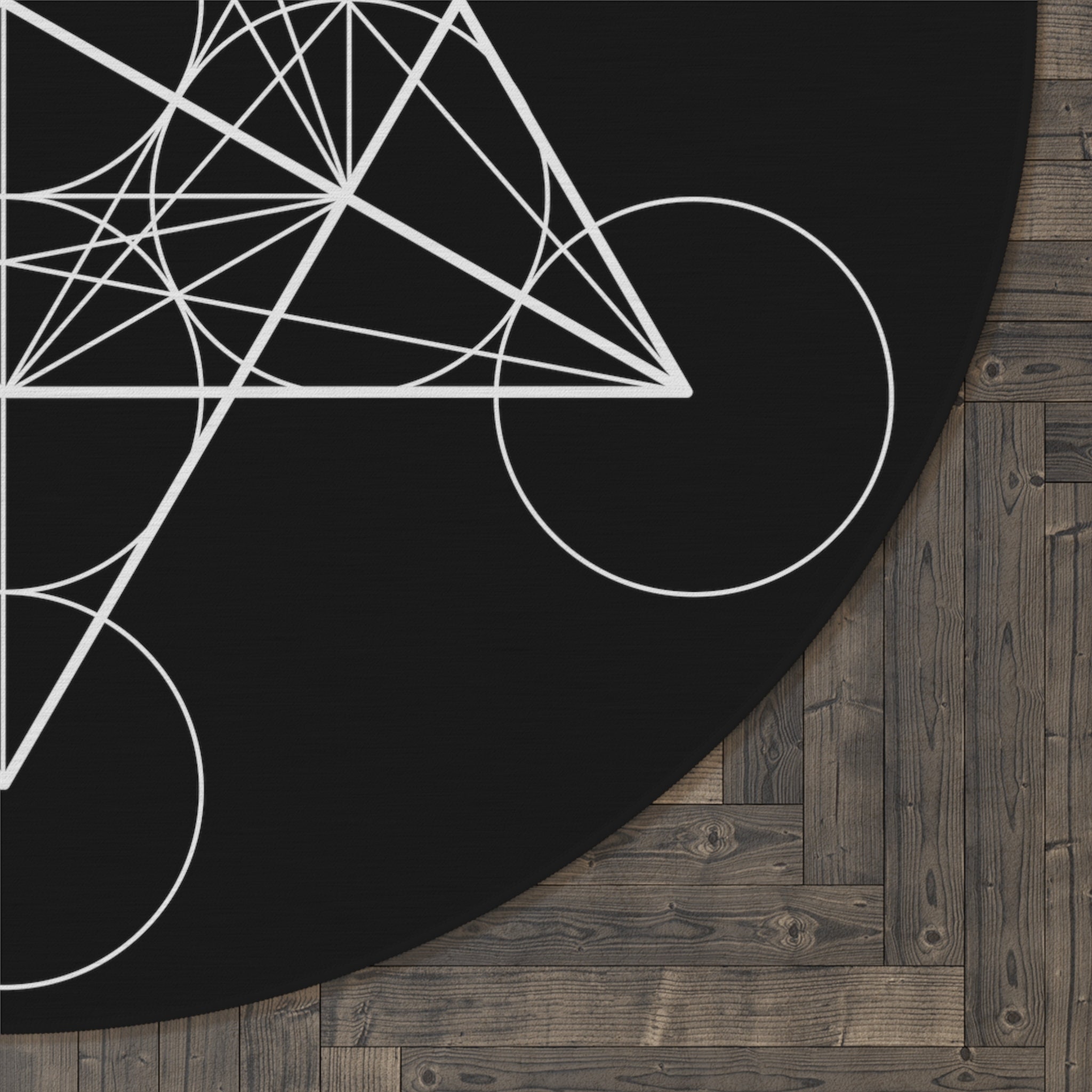 Metatron Cube Rug Metatron Cube Round Carpet, Crystal Grid Rug Sacred Geometry Occult Art ...