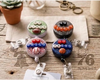 Porta badge sportivi di Philadelphia, personalizzati con le squadre, regali alla moda per il settore sanitario, accessorio porta badge.