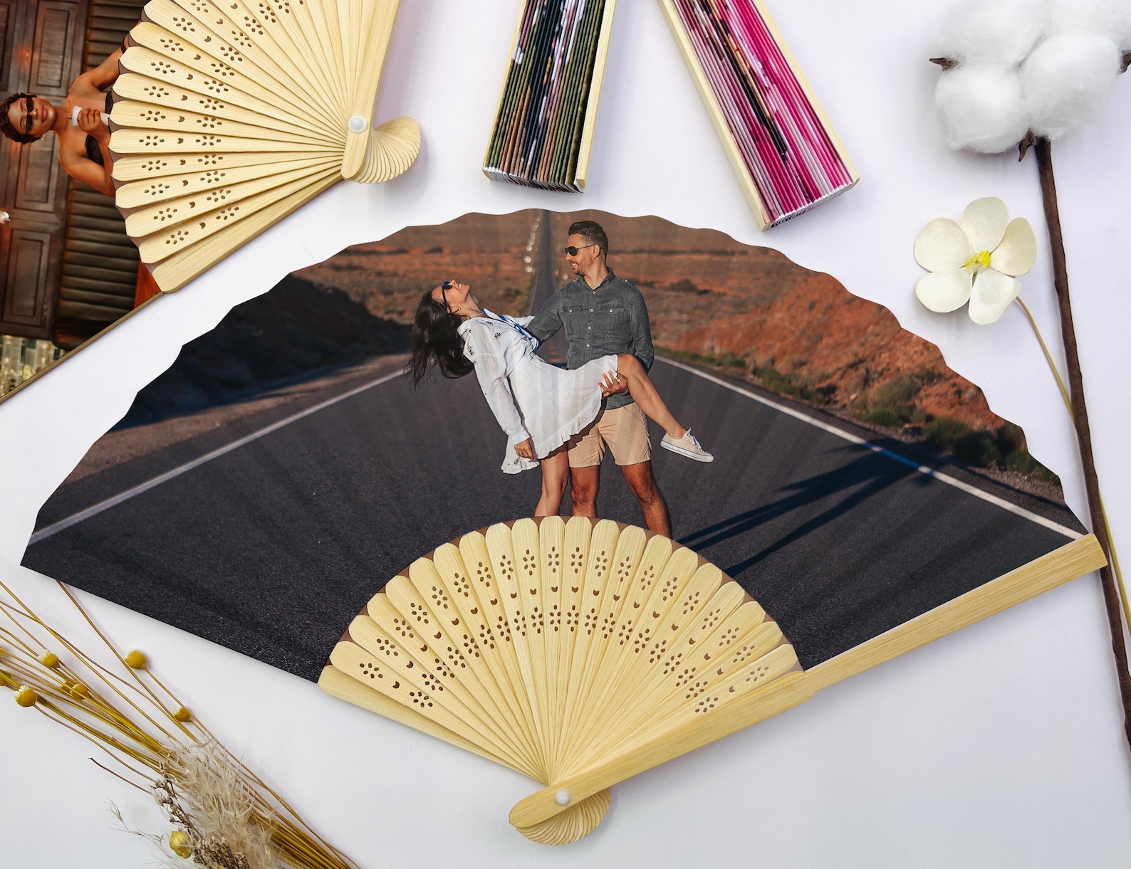 Photo Ideas Using Fans Personalized Photo Fans/custom Hand Fans for Guest/wedding Party Favors ...