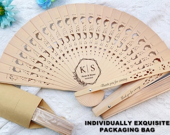 Bulk Custom Wedding Wooden Fans / Save The Date Rustic Fans / Personalized Wedding Hand Fan / Bridesmaid Gifts / Thank you Favors For Guests