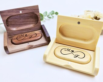 Gift for wedding Custom USB | Wedding USB Wooden Memory Gift Box | Custom USB Drives & Memory | Custom Gift for mom| Wedding Favor for Guest