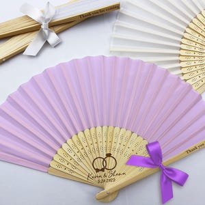 Massen-Hochzeitsfächer Gefälligkeiten, benutzerdefinierte Stofffächer für die Brautparty, personalisierter Fächer für Hochzeit, Brautjungferngeschenke, Hochzeitsgeschenk für Gast
