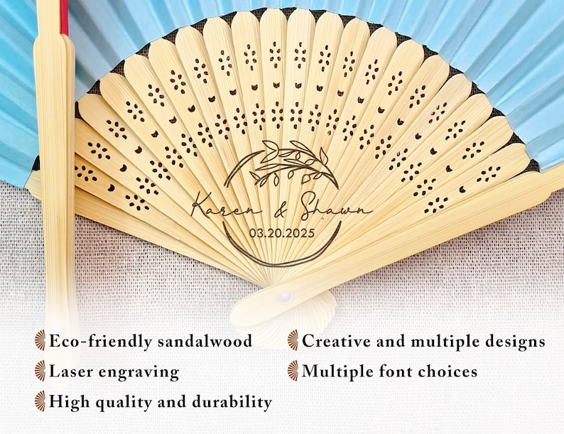 Wedding Personalized Silk Fan Cloth Wedding Favor Gift For Guest Hand