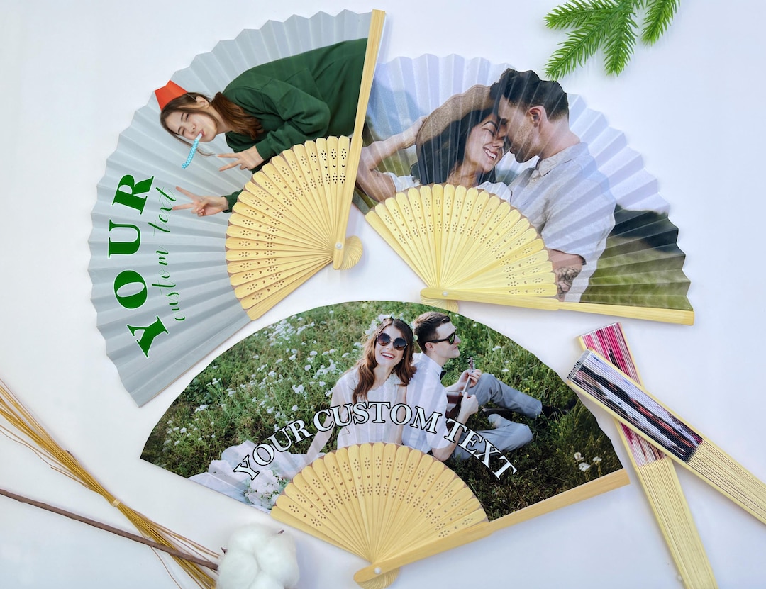 Customised Traditional Fan Personalized Photo Fans/custom Hand Fan With Photo/wedding Fan Favors ...