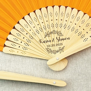 Colorful Wedding Fans in bulk Rustic Fan Custom Wedding Favor Fan Personalized Fan for Guest Wedding Fan Set Summer Beach Fan Bridesmaid Fan