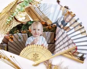 Bulk Baby Shower Fan Favors/Baby Shower Photo Fan/Custom Newborn Baby Gift/Welcome Baby Favors/Personalized Baptism Fans/Baby Announcement