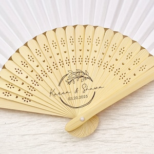 Personalized Wedding Fan for Guests in bulk Custom Rustic Wedding Fan Wedding Fan Set Summer Beach Fan Bridal Shower Favors Bridesmaid Gifts