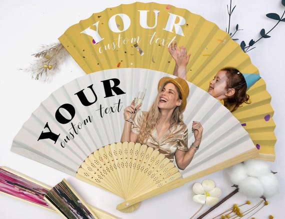 Bulk Custom Photo Fans, Wedding Fan Favors, Birthday Party Fan, Bachelorette Hand Fan, Baby Shower Fan Favors, Personalized Fan with Photo