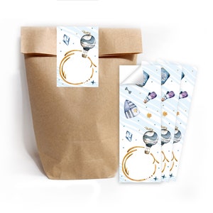 Gift bags Paper bags with a children's motif of knights for party bags/favors at children's birthdays, weddings, boys' birthdays image 1