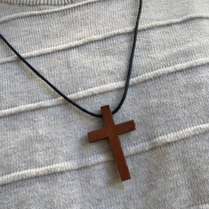 Celtic Wooden Cross Necklace