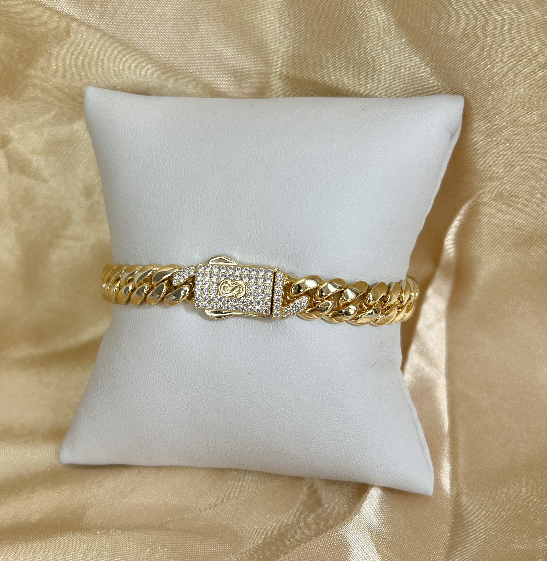 Electric Picks Bracelet - 14kt Gold Plated Or Stainless Steel, 10mm Wide, 6.5" Or 7" Length