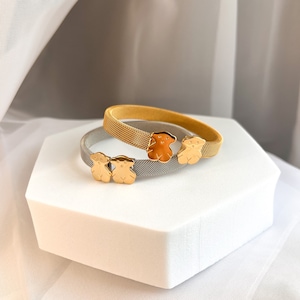Elegant 18k Gold Plated Bracelet | Stainless Steel Bracelet | Luxury Bracelet | Bangle Bracelet