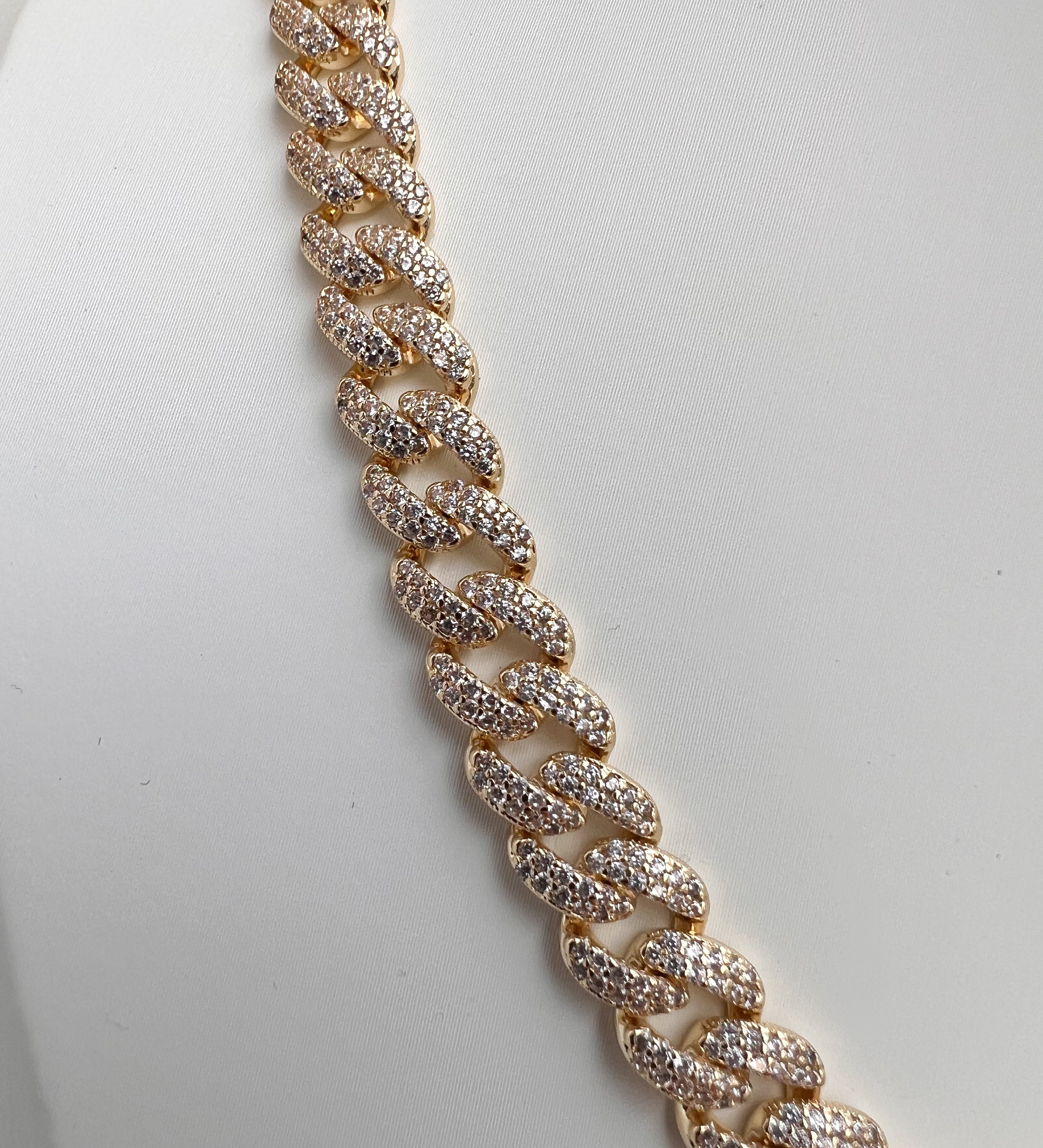 Ice Monaco Cuban Bracelet | 14k Gold Plated Bracelet