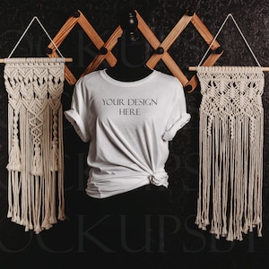 Maquete de manequim, Bella Canvas branca 3001 | Maquete de Camisa | Maquete de lona Bella branca para designers de camisas