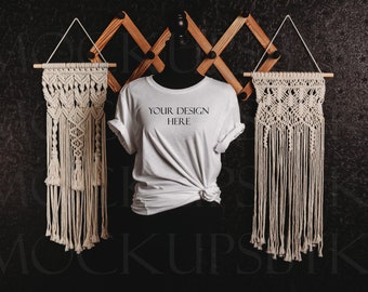 Mannequin Mockup, White Bella Canvas 3001 | Shirt Mockup | White Bella Canvas Mockup for Shirt Designers