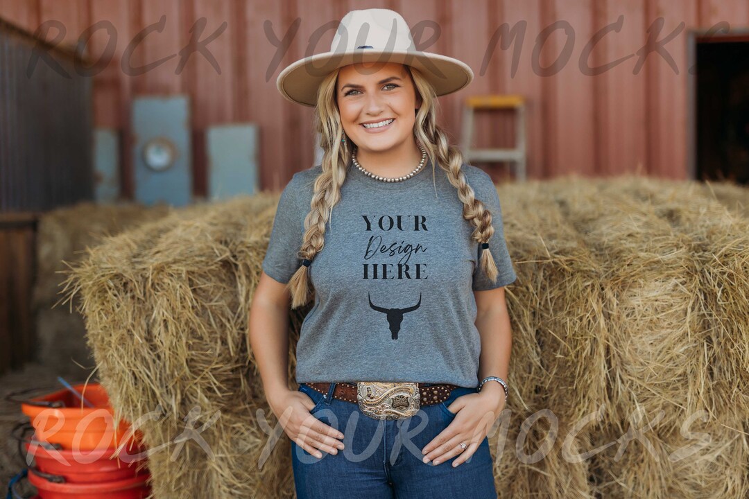 Heather Gray Bella Canvas 3001 Model Mockup Shirt Mockup Gray Bella ...