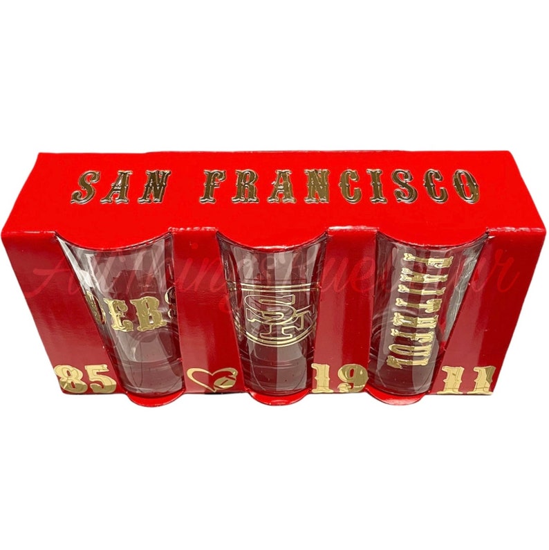 Vintage 9ers Shot Glasses Etsy