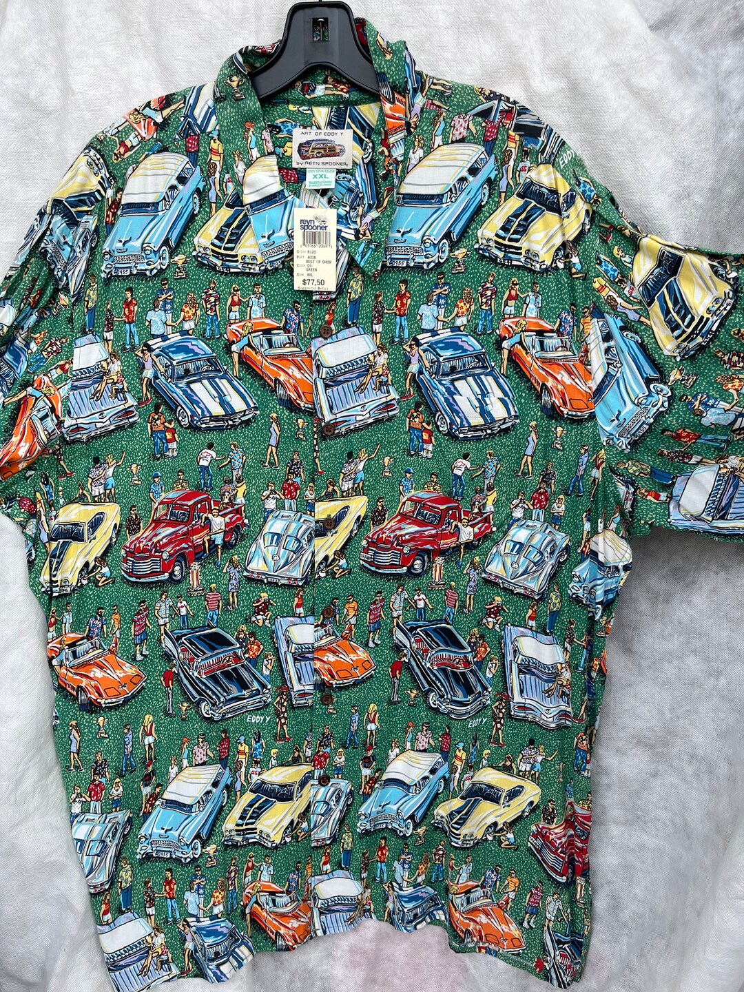 Reyn Spooner Car Show Collectible Spun Rayon Eddy Y Designed Etsy