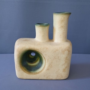 Nikos Dazelipis Modernist Sculptural Abstract Ceramic Clay Vase