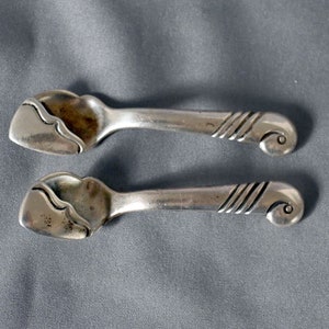 Native American Important Vintage Kenneth Begay Sterling Silver Salt Serving Spoon Native American Important Vintage Kenneth Begay Sterling Silver Salt Serving Spoon