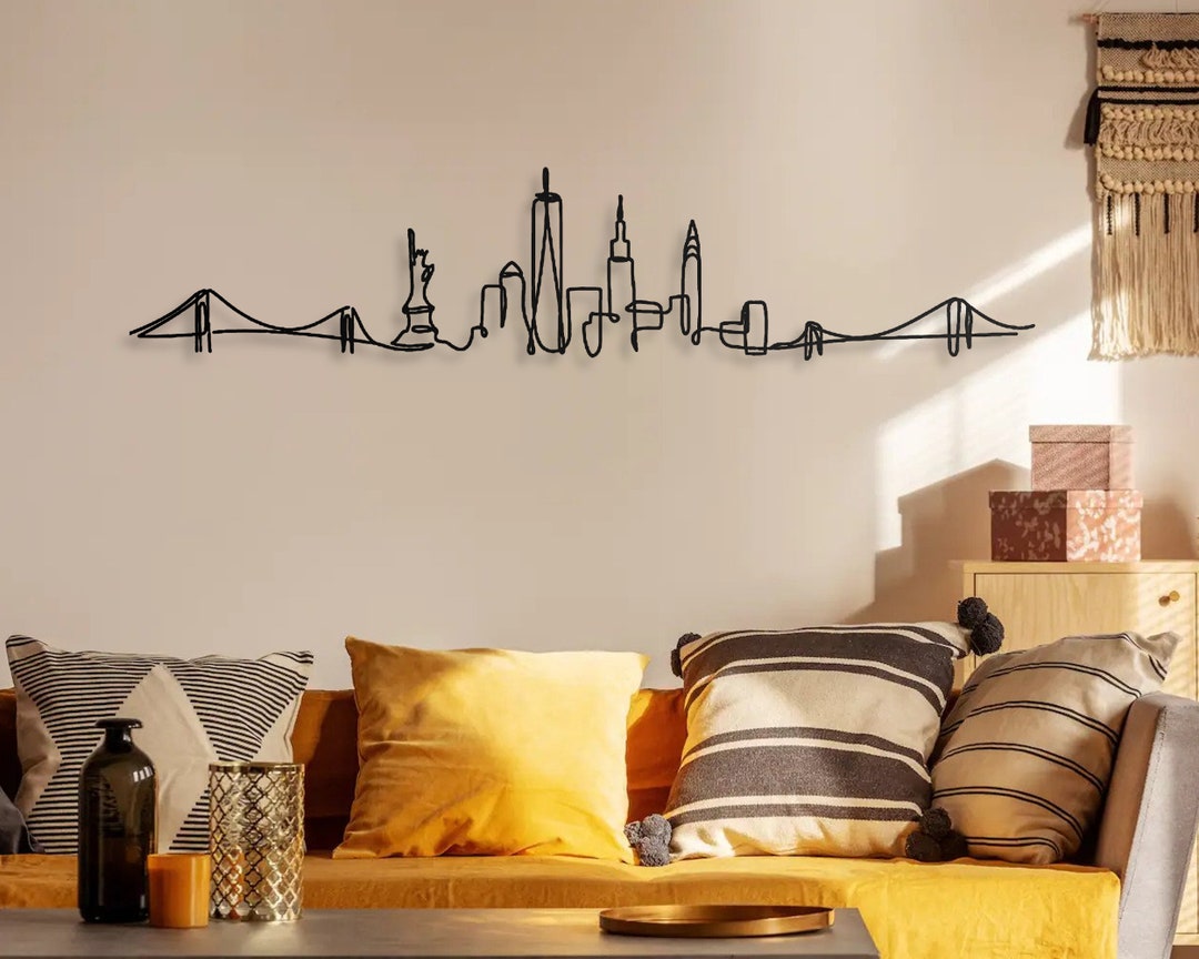 New York City Brooklyn Bridge Metal Wall Art New York City Etsy
