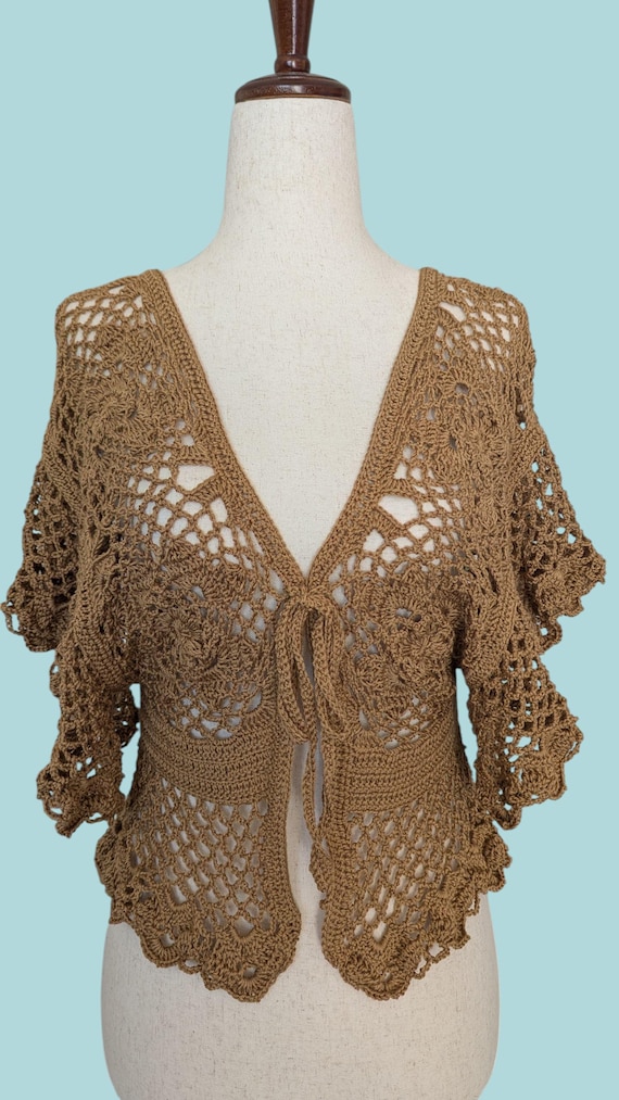Crochet Pattern - Bohemian Elegance Crochet Lace Blouse