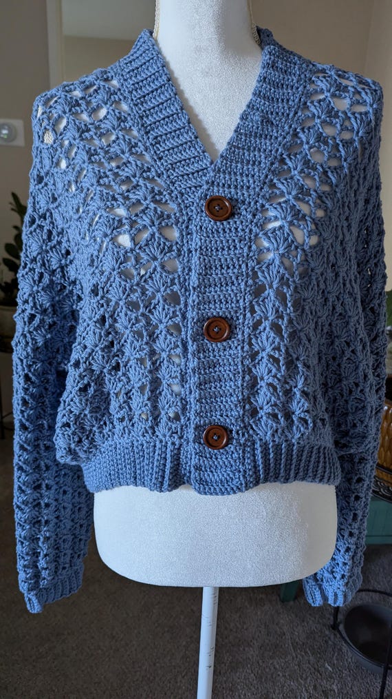 Made to Order - Lakeside Shell Crochet Cardigan